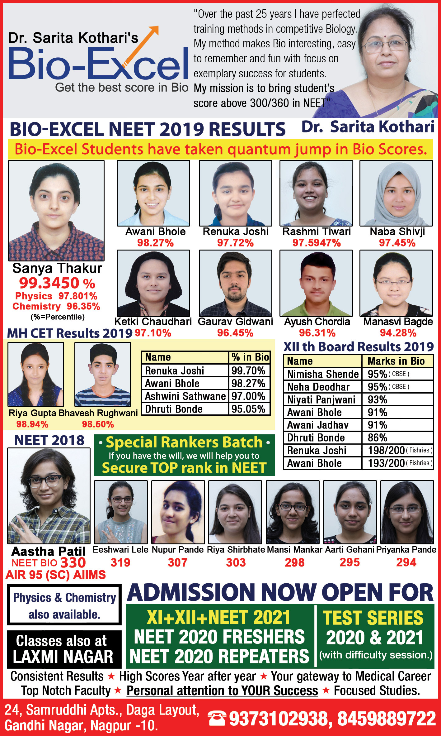 Bioexcel Neet Results 2019  Bioexcel  Get the Best Score in Bio